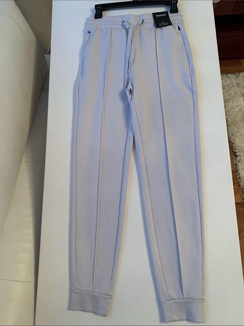 NWT Murano Light Gray Men's Jogger Pants Pockets Size S